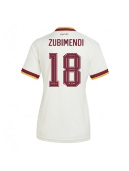 Spanien Martin Zubimendi #18 Replika Borta Kläder Dam VM 2026 Kortärmad
